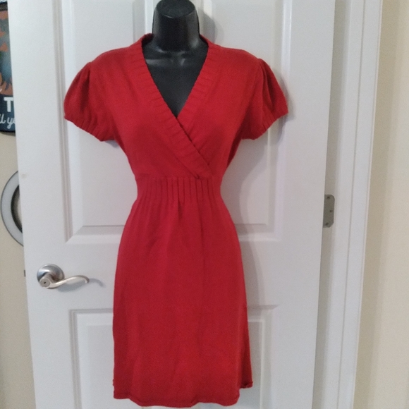 Xhilaration Other - #700 Girls XL xhilaration Knit Dress Red Tie
